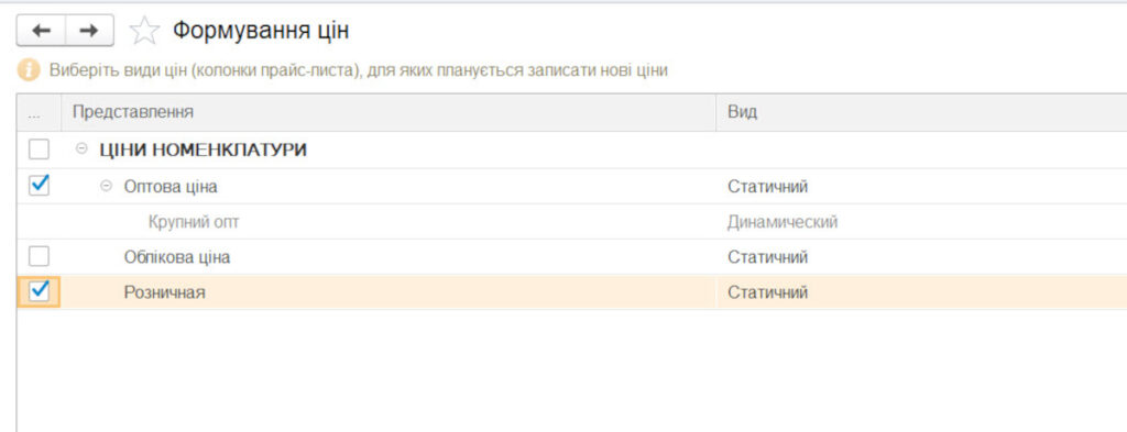Формування цін